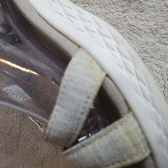 Skechers Goga Max Sport Strap Sandals Gray Womens Size 9 Open Toe Strappy Gen - Picture 8 of 16